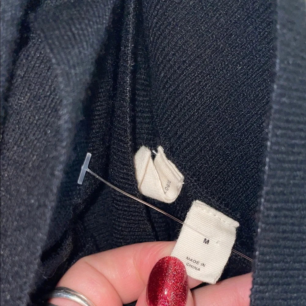 The Moth by Anthropologie Black Knit Wide-Leg Pants - Picture 7 of 7